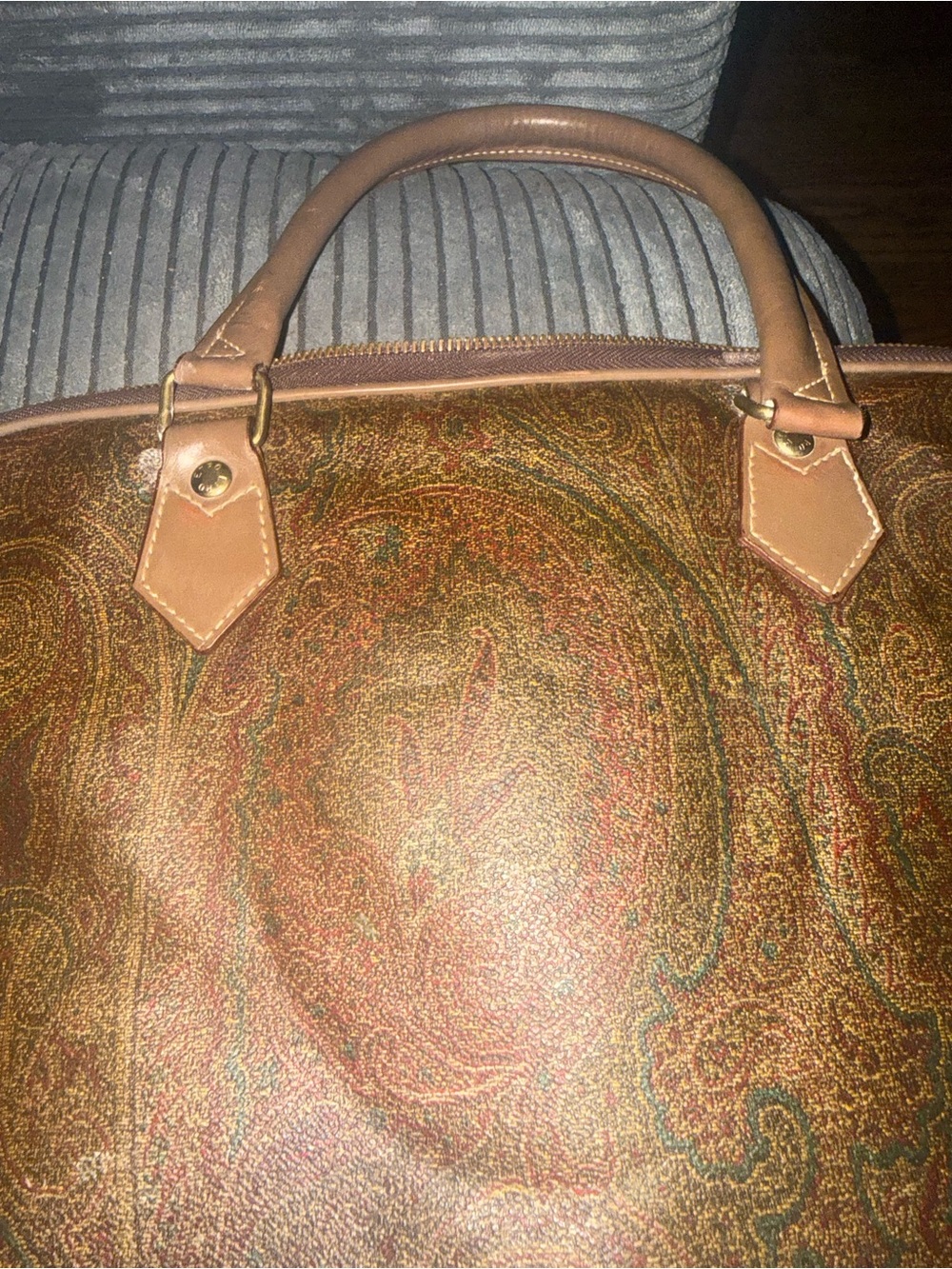 ETRO  Brown Paisley Briefcase - luxury vintage - Picture 9 of 13